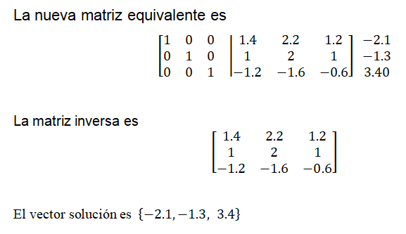 inversa de una matriz de 3x3